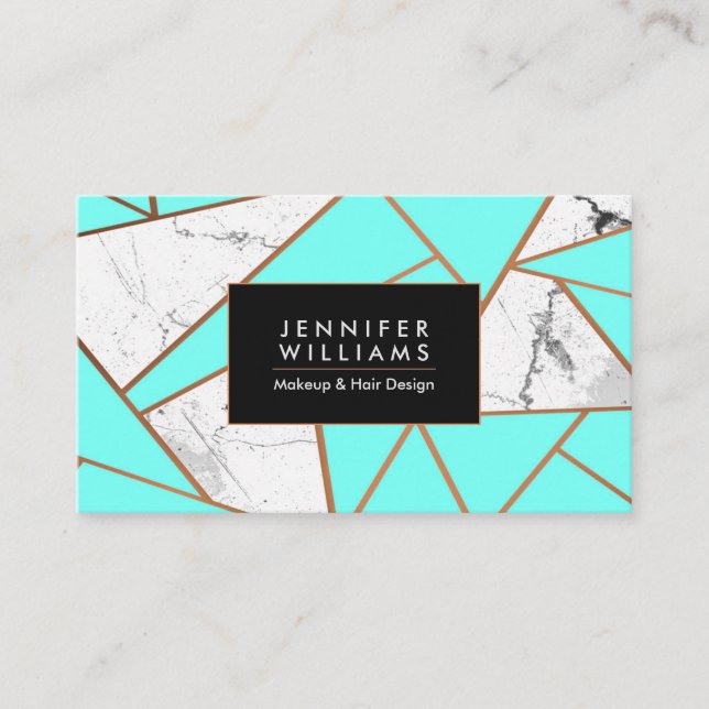 Tarjeta De Visita Mosaico de mármol (Anverso)