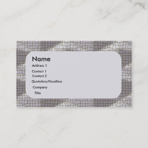 Tarjeta De Visita Mosaico gris