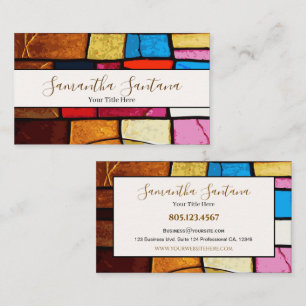 Tarjeta De Visita Mosaico moderno