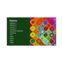 Mosaico Verde Rojo Arte Fractal Fino