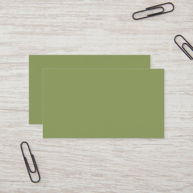 Tarjeta De Visita Moss Green Business Card (Anverso/Reverso In Situ)