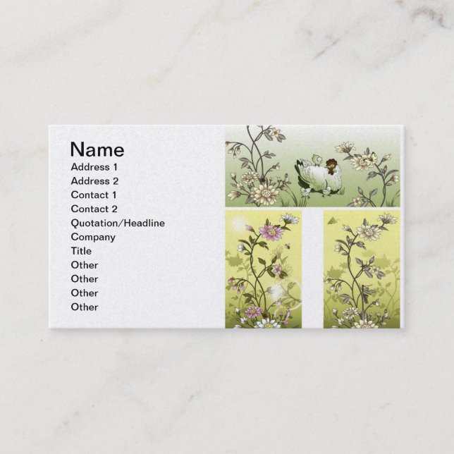 Tarjeta De Visita Motif1 coreano (Anverso)