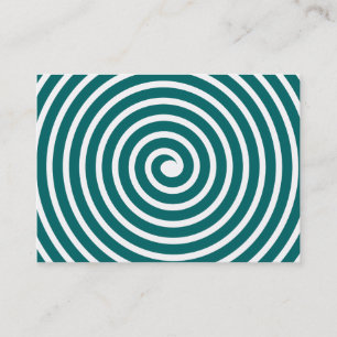 Tarjeta De Visita Motif espiral - Moss Verde y Blanco