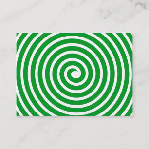 Tarjeta De Visita Motif espiral - Verde y blanco de hierba