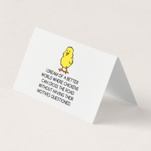 TARJETA DE VISITA MOTIVOS DE CHICKEN