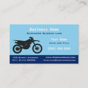 Tarjeta De Visita Moto de tierra / trail   Motocross