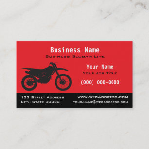 Tarjeta De Visita Moto de tierra / trail Motocross