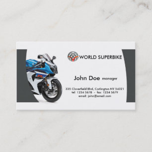 Tarjeta De Visita Motocicleta