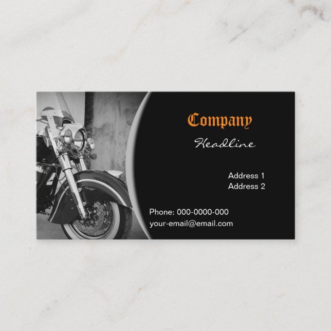 Tarjeta De Visita Motocicleta (Anverso)