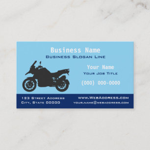 Tarjeta De Visita Motocicleta de Turismo Deportivo   Motocicleta par
