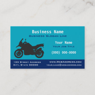 Tarjeta De Visita Motocicleta de Turismo Deportivo Motocicleta par