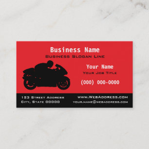 Tarjeta De Visita Motocicleta deportiva personalizada / Motocicleta 