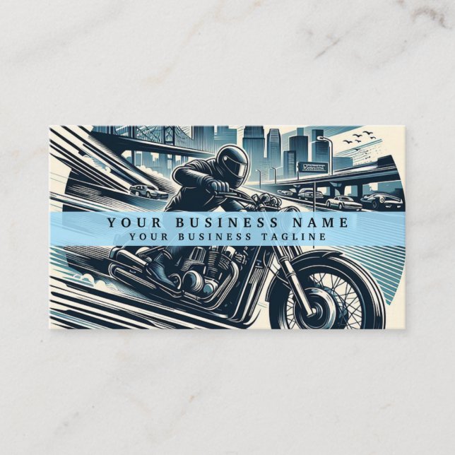 Tarjeta De Visita Motociclismo moderno (Anverso)