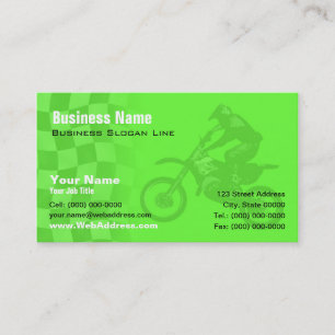Tarjeta De Visita Motocross, Competición de Motocicletas, Contacto d
