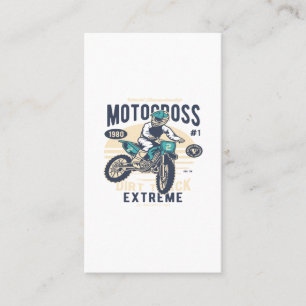 Tarjeta De Visita Motocross Extreme Dirt Track