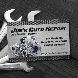 Tarjeta De Visita Motor de reparación mecánica automática del automó