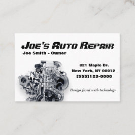 Tarjeta De Visita Motor de reparación mecánica automática del automó