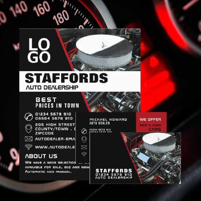 Tarjeta De Visita Motor del coche, Distribuidor automático (Subido por el creador)