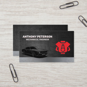 Tarjeta De Visita Motor del coche rojo   Comprar automáticamente   C