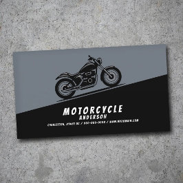 Tarjeta De Visita Motorcycle Diagonally