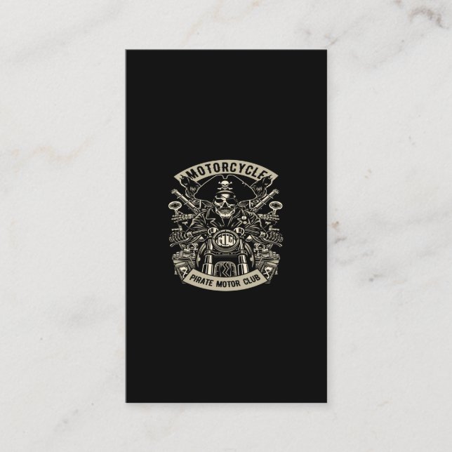 Tarjeta De Visita motorcycle pirate motor club (Anverso)