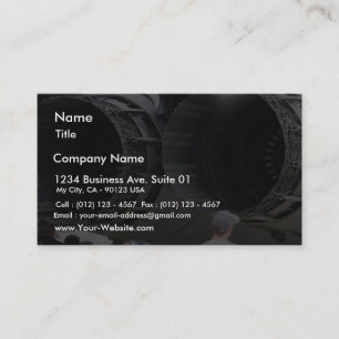 Tarjeta De Visita Motores grandes de los jets