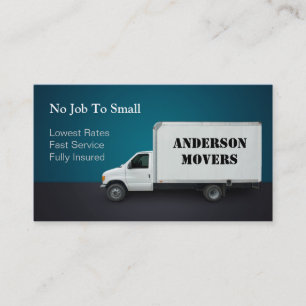 Tarjeta De Visita Mover or Moving Company