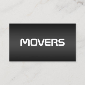 Tarjeta De Visita Movers Black