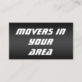 Tarjeta De Visita Movers Transportation