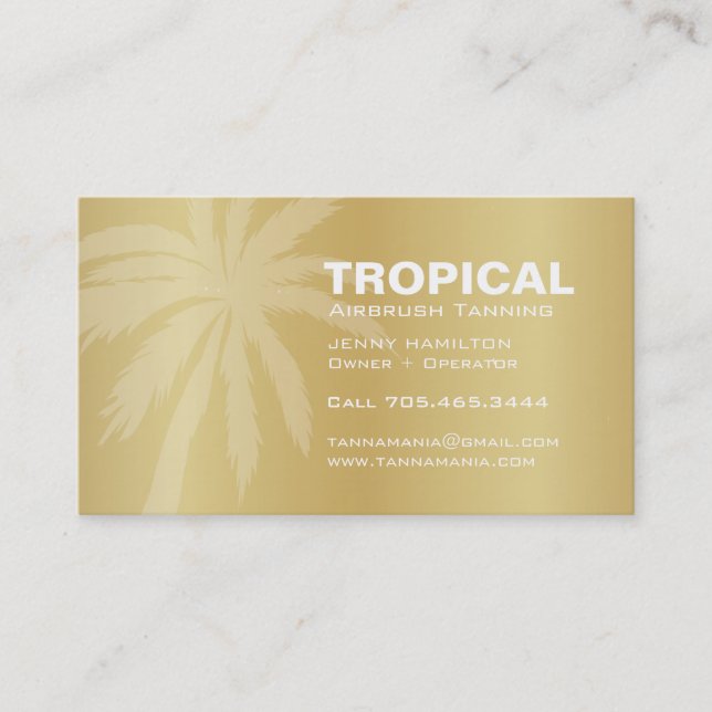 Tarjeta de visita móvil de oro del salón de (Anverso)