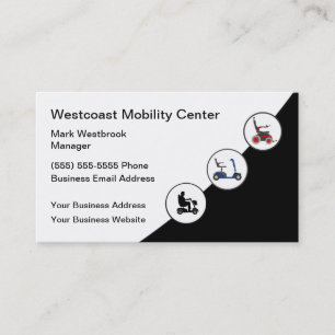 Tarjeta De Visita Movilidad médica Transporte personal