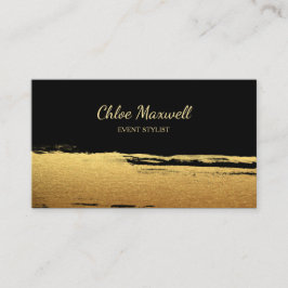 Tarjeta De Visita Movimiento intrépido de la pintura del oro