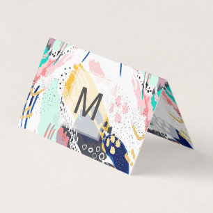 Tarjeta De Visita Movimientos creativos abstractos modernos del