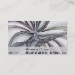 Tarjeta De Visita Movimientos de filigrana abstracto moderno fractal