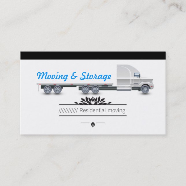 Tarjeta De Visita Moving & Storage (Anverso)