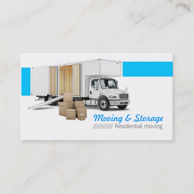Tarjeta De Visita Moving & Storage (Anverso)