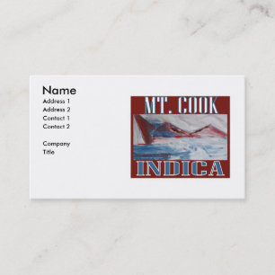 TARJETA DE VISITA MT COOK INDICA
