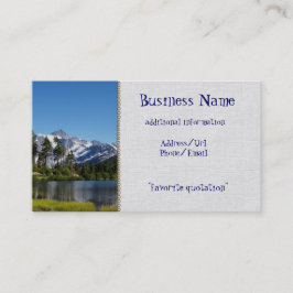 Tarjeta De Visita Mt Shuksan del lago picture