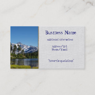 Tarjeta De Visita Mt Shuksan del lago picture