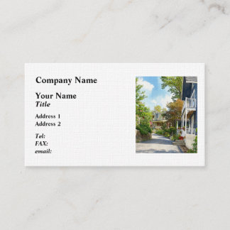 Tarjeta De Visita Mt. Tabor NJ – Calle en una Colina