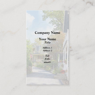 Tarjeta De Visita Mt. Tabor NJ – Calle en una Colina