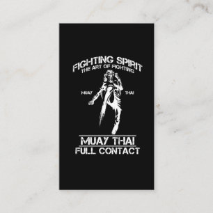 Tarjeta De Visita Muay Thai Full Contact Thai Martial Arts Fighter