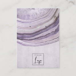 Tarjeta De Visita Muda Mauve Agate Earthy Necklace