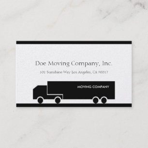 Tarjeta De Visita Mudanza/motores/platino de la empresa de