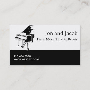 Tarjeta De Visita Mudanza y afinación de pianos Música Reparación