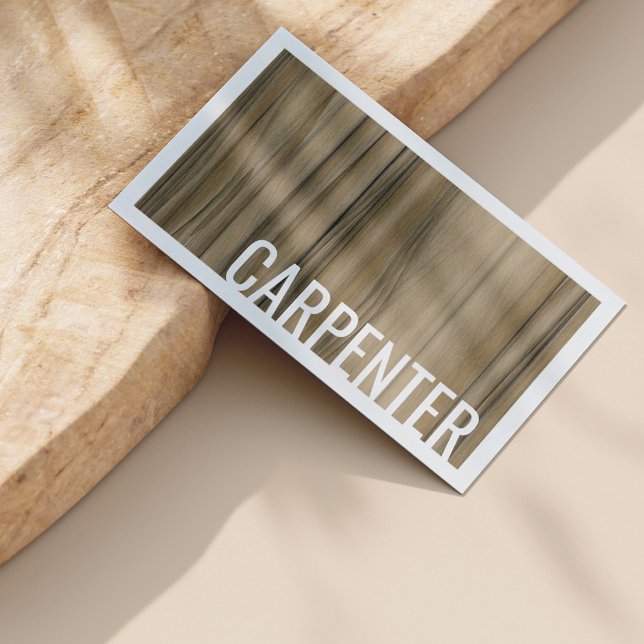 Tarjeta De Visita Muebles de madera de nogal para carpintero (Perfect for business)