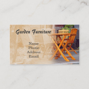 Tarjeta De Visita Muebles del jardín