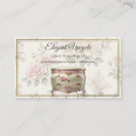 Tarjeta De Visita Muebles Pintados Buscando Gangas Restaurando Flora