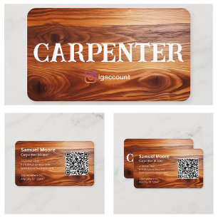 Tarjeta De Visita Muestra de carpintero