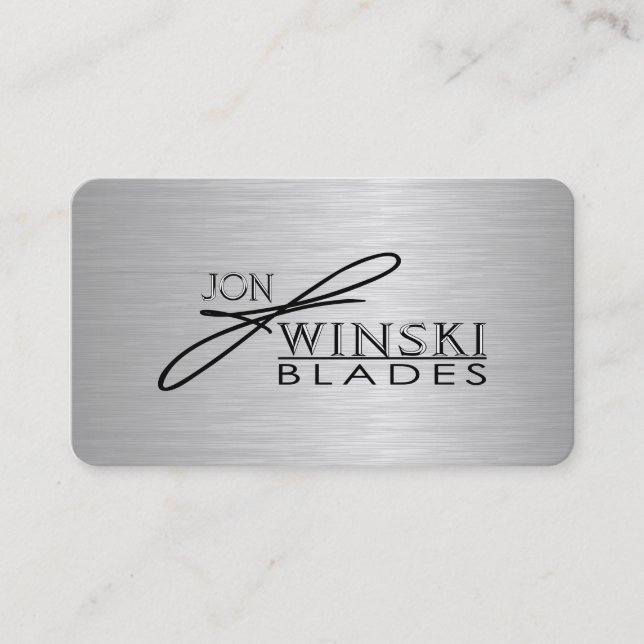 Tarjeta De Visita Muestra de Winski Blades (Anverso)